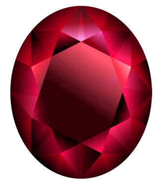 oval red diamond
